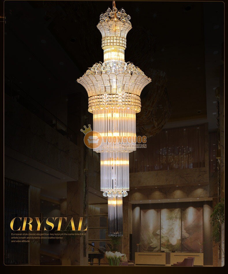 Đèn chùm pha lê tròn phong cách châu âu CM178-7